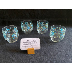 Vendu-Lot de 4 verres à eau...