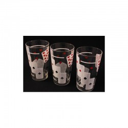 LOT DE 3 VERRES POKER...