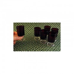 LOT 6 VERRES LIQUEUR VERRE...