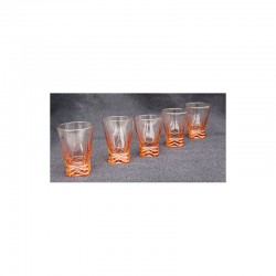 VENDU - LOT DE 5 VERRES ART...