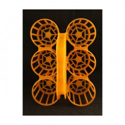 PORTE 6 BOUTEILLES ORANGE -...