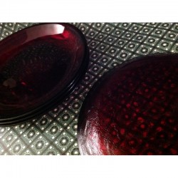 LOT DE 4 ASSIETTES BORDEAUX...