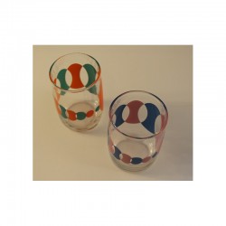 2 VERRES MOTIF...