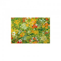 COUPON TISSUS COTON FLEURI