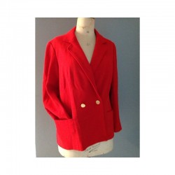 VESTE ROUGE "MISS HELEN" -...
