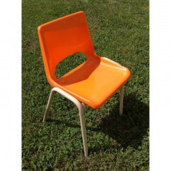 CHAISE D'ÉCOLE ORANGE