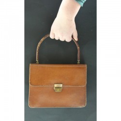 SAC ANCIEN EN CUIR - 1950
