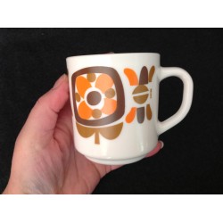 MUG MOBIL Orange Marron - 1970