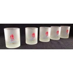 Vendu - Lot 5 verres J.O....