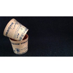 2 pots "Crème fraîche" 1950