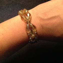 Bracelet verre taillé 1950