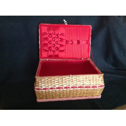 Panier de couture 1950