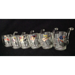 Lot 6 incroyables verres...