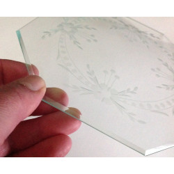 Plaque de verre ancienne...