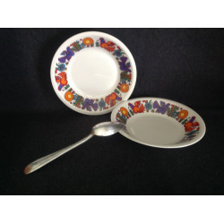 Vendu - Lot 2 assiettes...