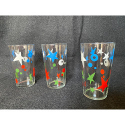 Lot de 3 verres anciens...