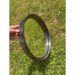 Miroir rond marron 40cm -...